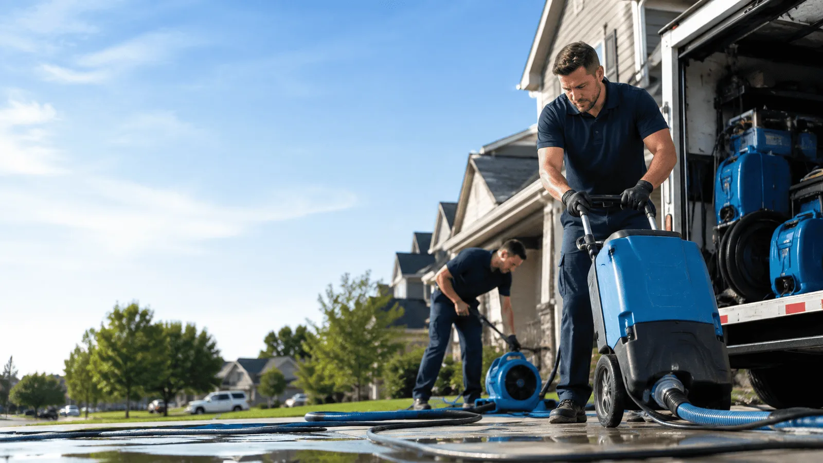 Odor Removal being performed in Newtonville, MA
